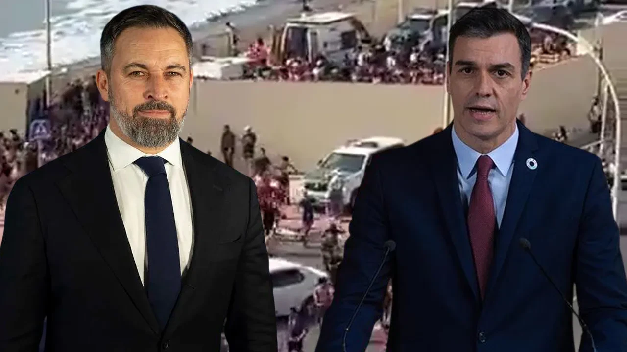 Yüzlerce düzensiz göçmen Fas'tan İspanya'ya akın etti! Sanchez'in tutumuna muhalif lider Abascal'dan sert sözler: Koltuktan indirilip yargılanmalı