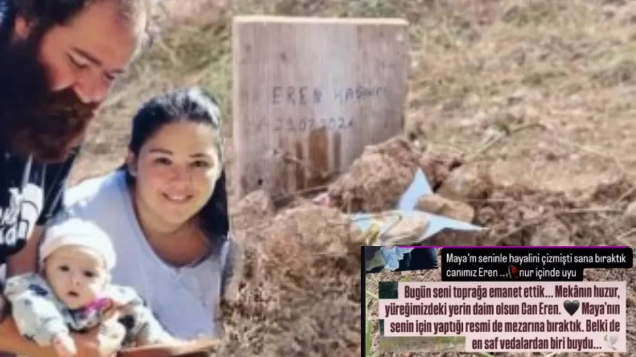Eren Kaşıkçı’nın Eşi Ecem Kaşıkçı’dan yürek yakan veda! "“Maya’m seninle hayalini çizmişti"