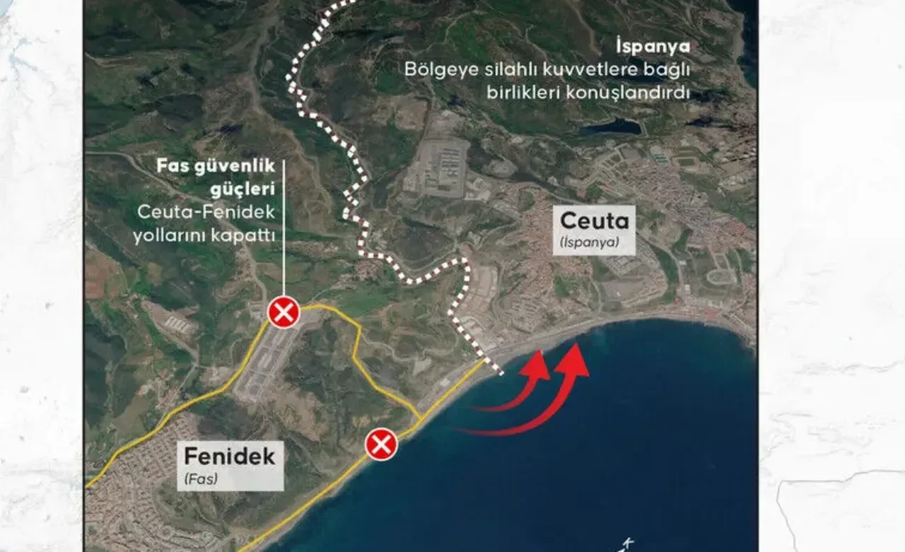 Fas İspanya arası yüzerek kaç km? Fas haritası | Cebelitarık Boğazı nerede?