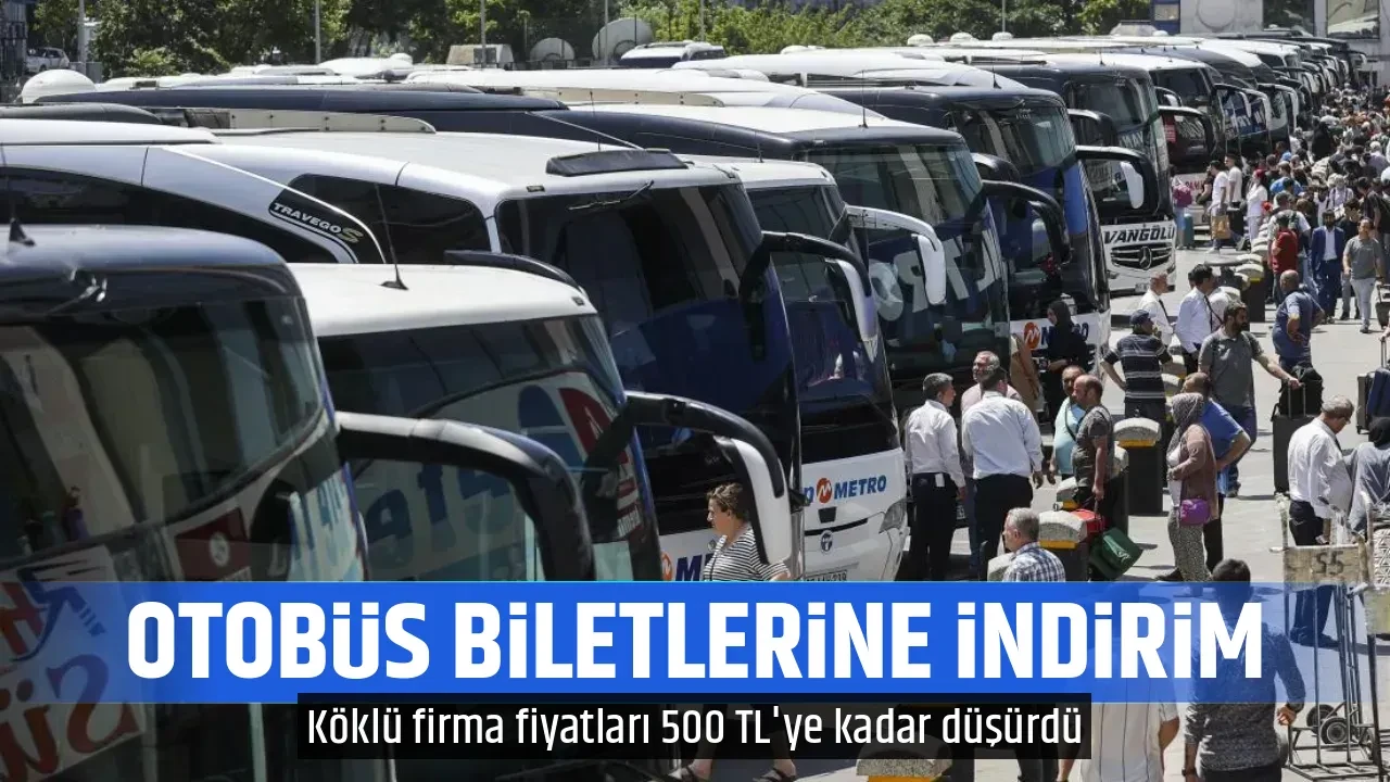 OTOBÜS BİLETLERİNE İNDİRİM