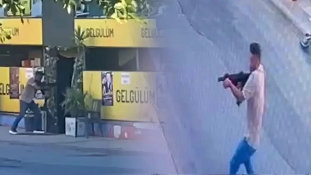 Sevgilisinin çalıştığı dükkana gelip rastgele tüfekle ateş etti! Bodrum'da saldırı anları