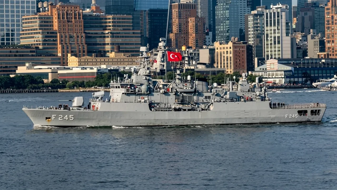 ABD'nin 250. kuruluş yıl dönümünde TCG Oruçreis Türk bayrağını dalgalandırdı