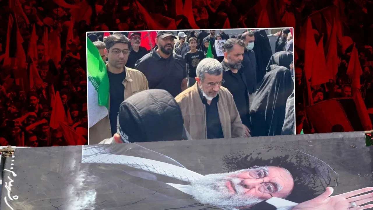 Skandal iddiaların ardından ilk kez ortaya çıktı: İran'ın eski Cumhurbaşkanı Ahmedinejad Hamaney'in cenazesinde