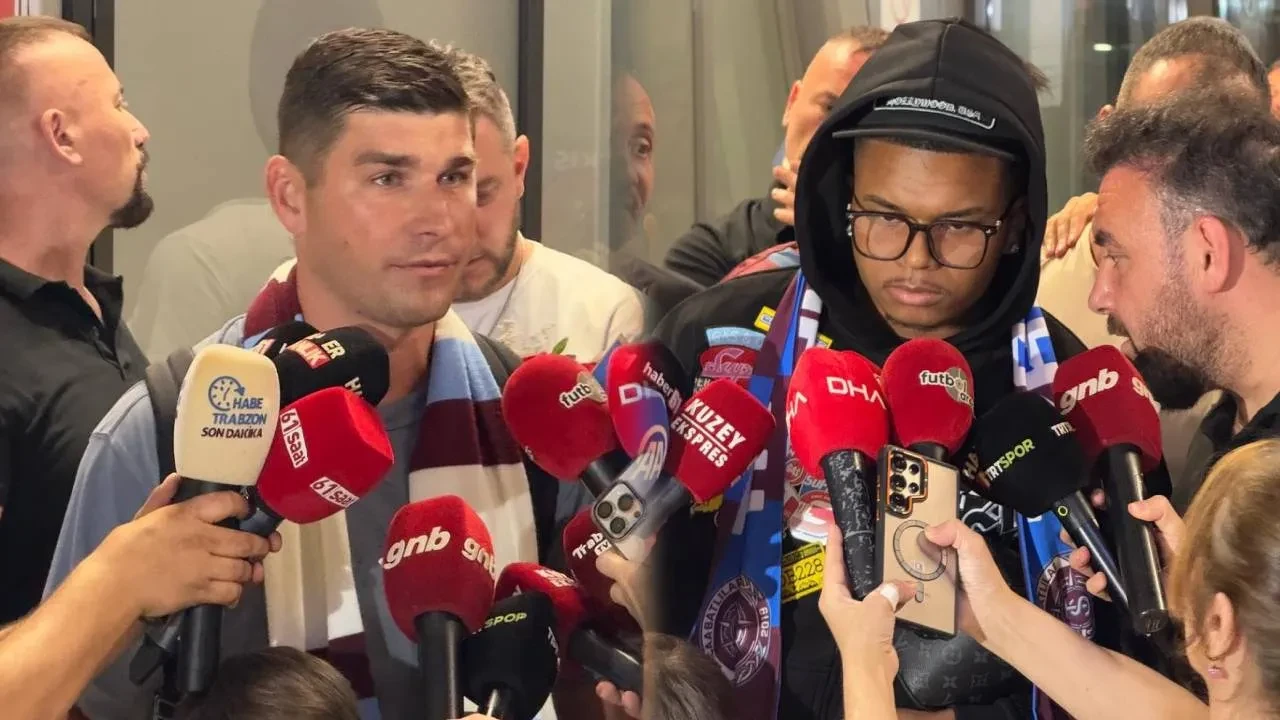 Trabzonspor'un yeni transferleri kente geldi! Malinovskyi ve Saviola'dan ilk açıklamalar