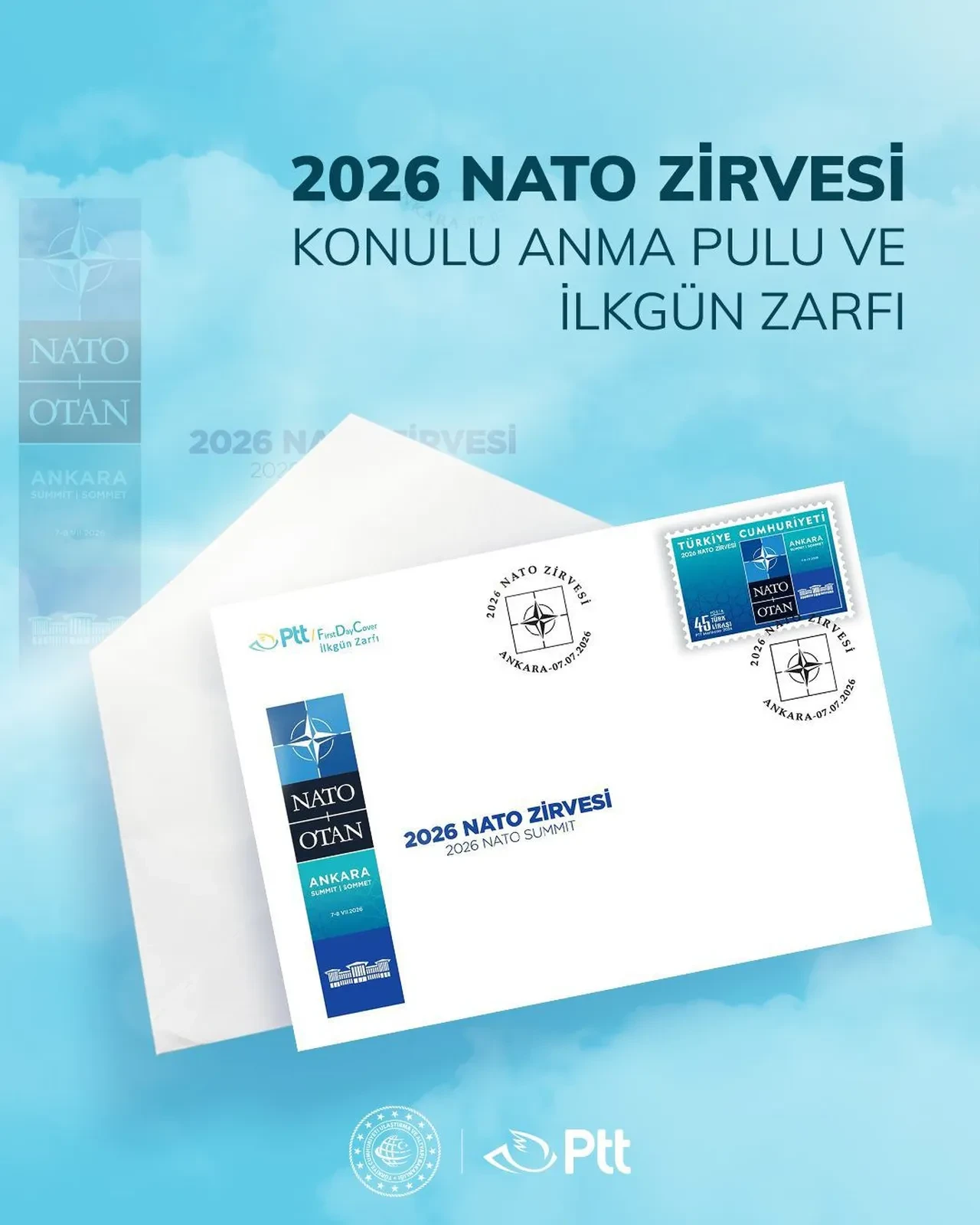 PTT'den 2026 NATO zirvesi için özel pul