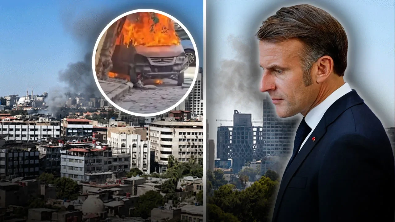 Suriye'de Macron'un otelinin yakınında patlama meydana geldi!