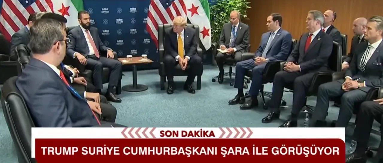 ABD lideri Trump, Ankara'da Suriye lideri Ahmet Şara ile bir araya geldi