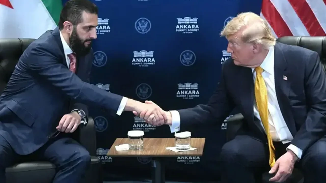ABD lideri Trump, Ankara'da Suriye lideri Ahmet Şara ile bir araya geldi