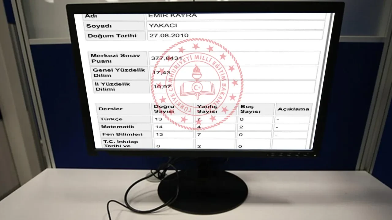 LGS sınav sonuçları 2026 hızlı görüntüleme ekranı! (odsgm.meb.gov.tr) LGS merkezi sınav puanı ve yüzdelik dilimler açıklandı mı?