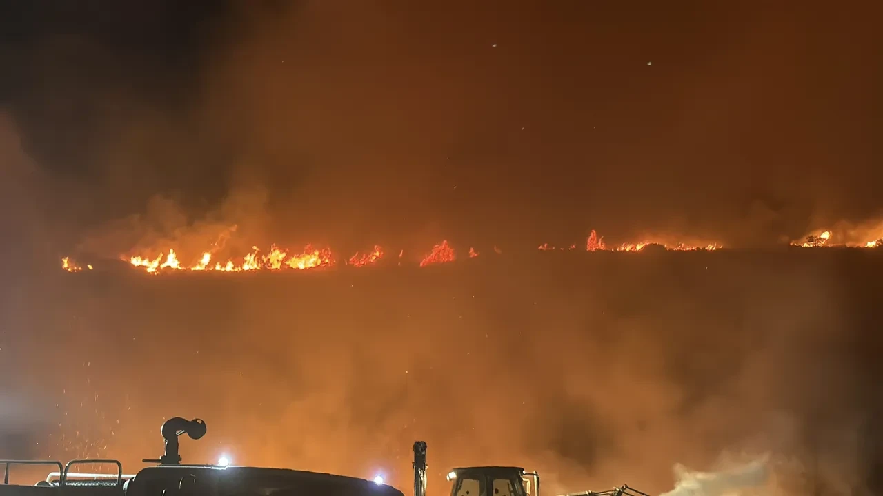 Bodrum'da korkutan yangın! Alevler evlere yaklaştı, ekipler seferber oldu
