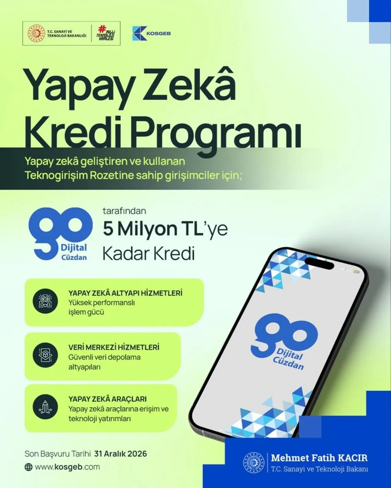 Yapay zeka girişimlerine 5 milyon TL'lik dev destek! Başvurular resmen başladı
