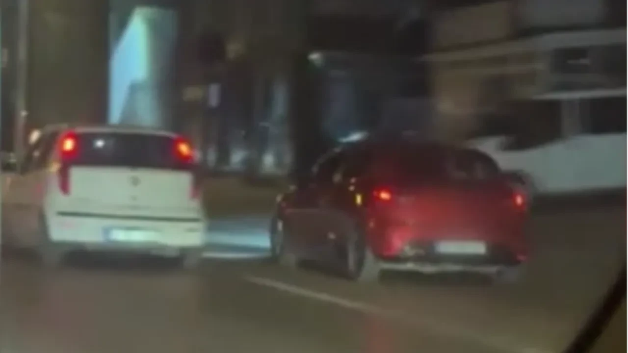 Tehlikeli anlara imza attı! Makas atarak gözden kayboldu