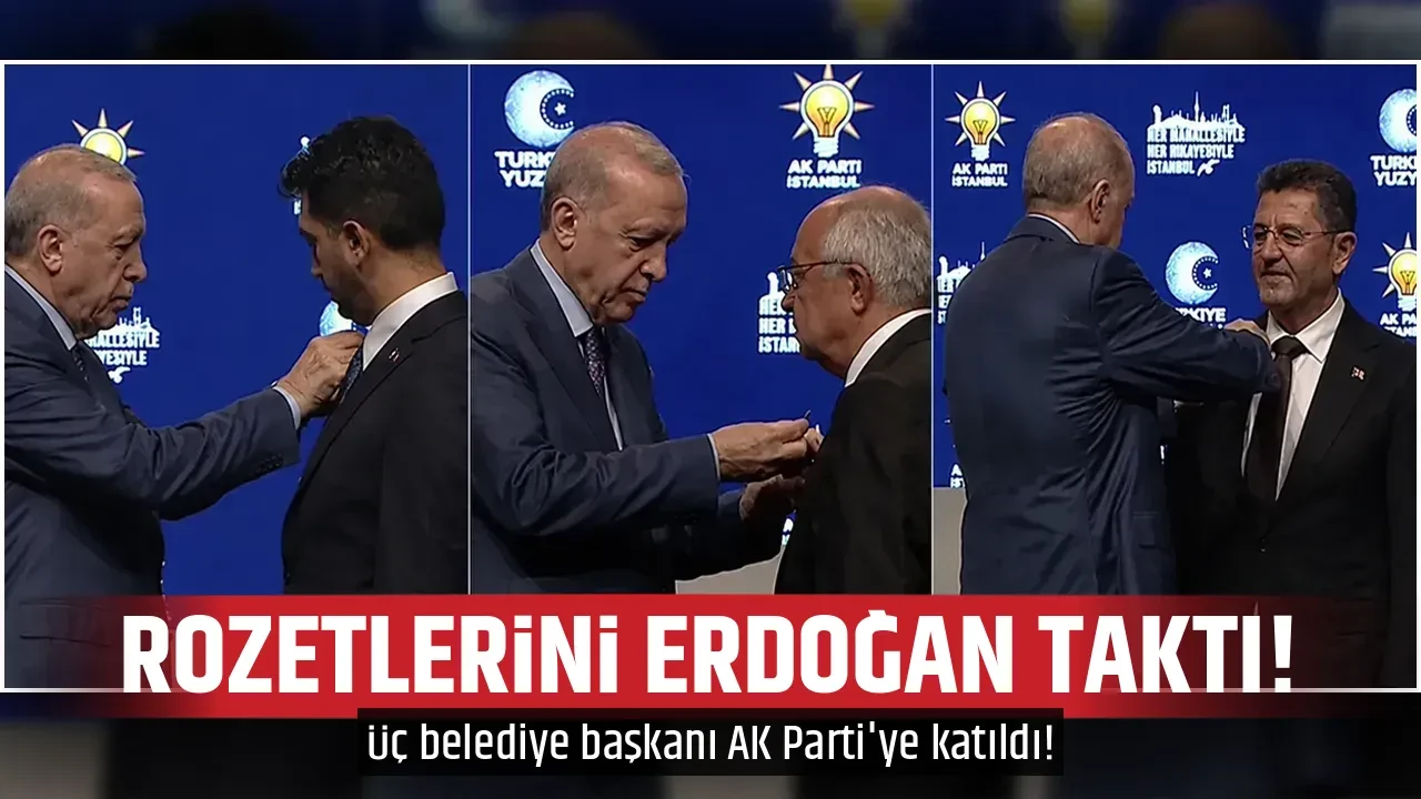 ROZETLERİNİ ERDOĞAN TAKTI!