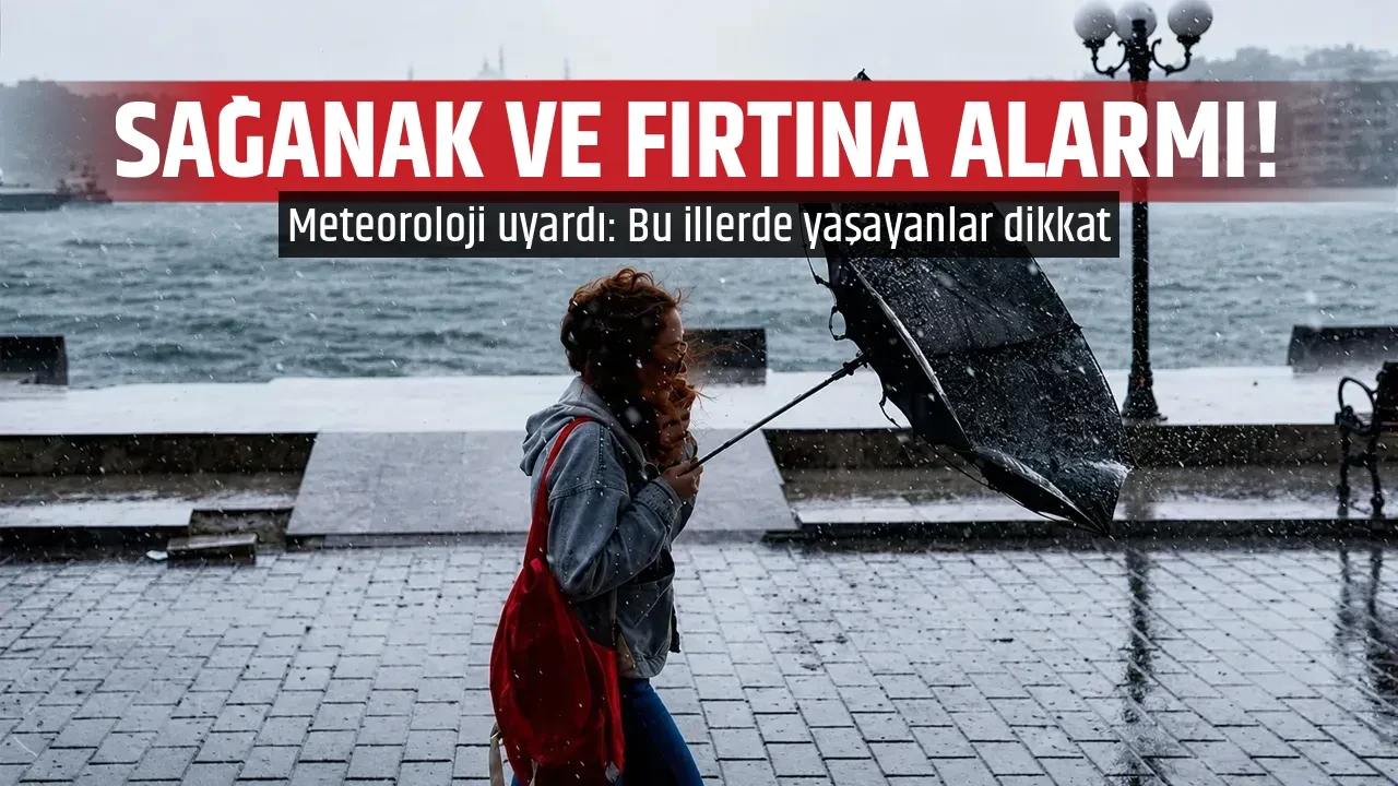 SAĞANAK VE FIRTINA ALARMI!