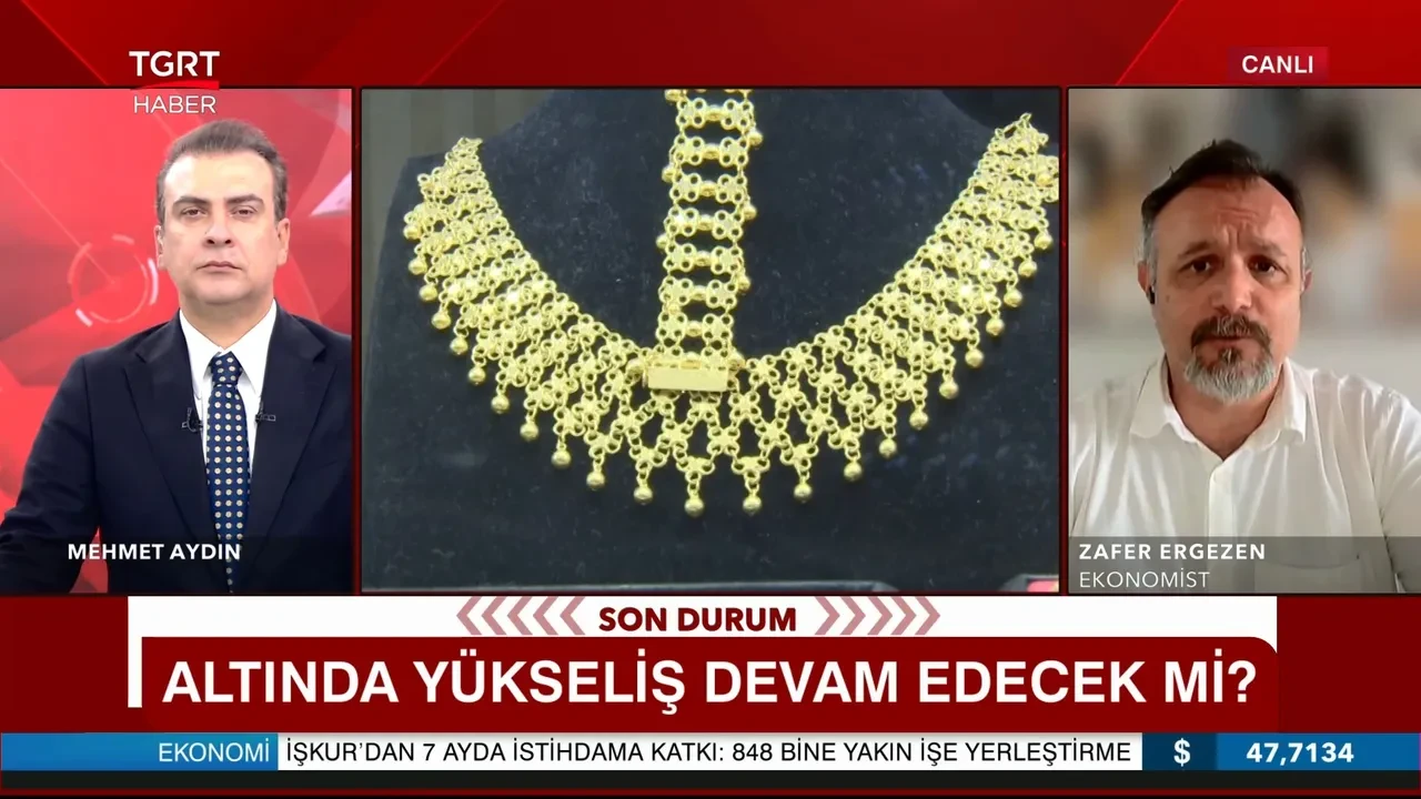 Altın 8000 lira olacak mı? Zafer Ergezen TGRT canlı yayınında tarihi verdi
