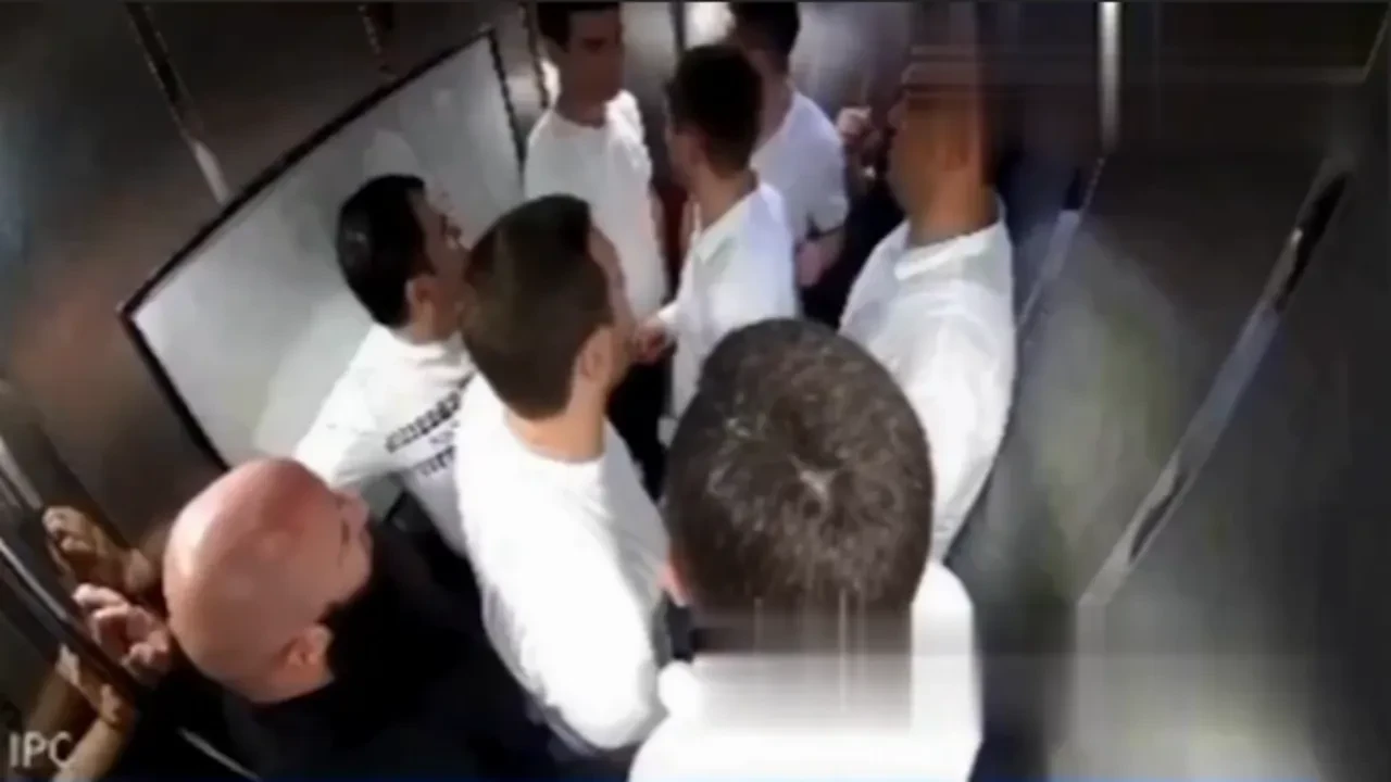 Asansör aniden aşağı düştü! İşte o korku dolu anlar