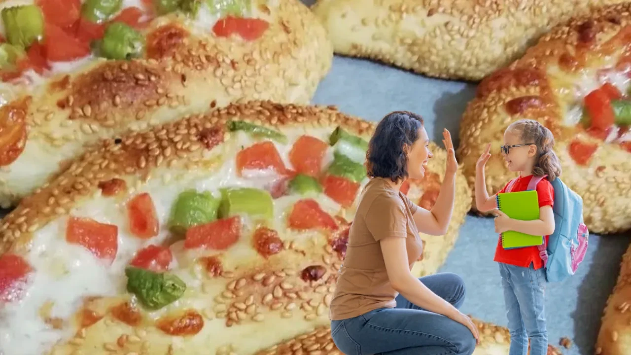 Beslenme çantasına peynirli simit pide tarifi! Çocuklar bu tadı çok sevecek