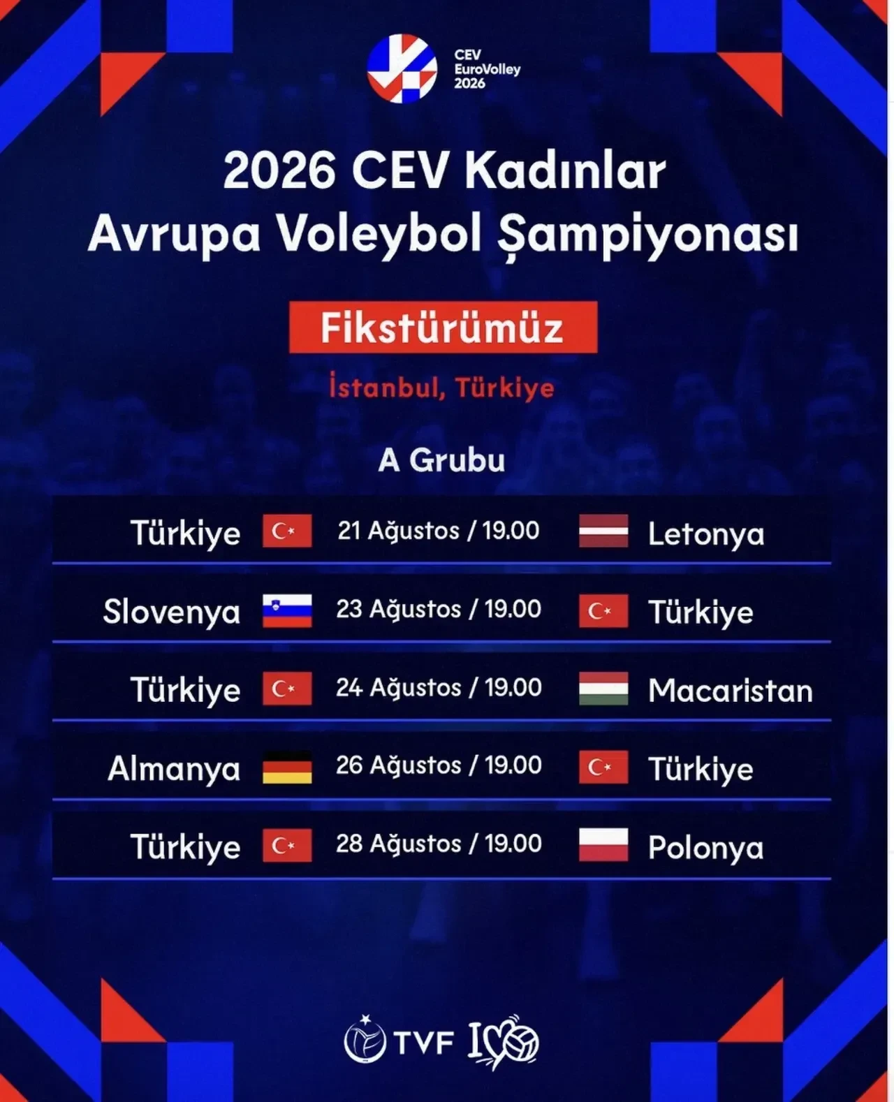 Avrupa Şampiyonası Voleybol maç takvimi 2026: FİLENİN SULTANLARI CEV Avrupa Şampiyonası ilk maçı ne zaman?