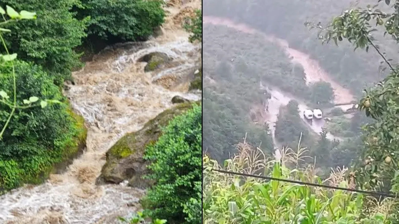 Giresun'da sel suları anne ve 2 kızını yuttu! Ekipler bölgede, arama çalışmaları sürüyor