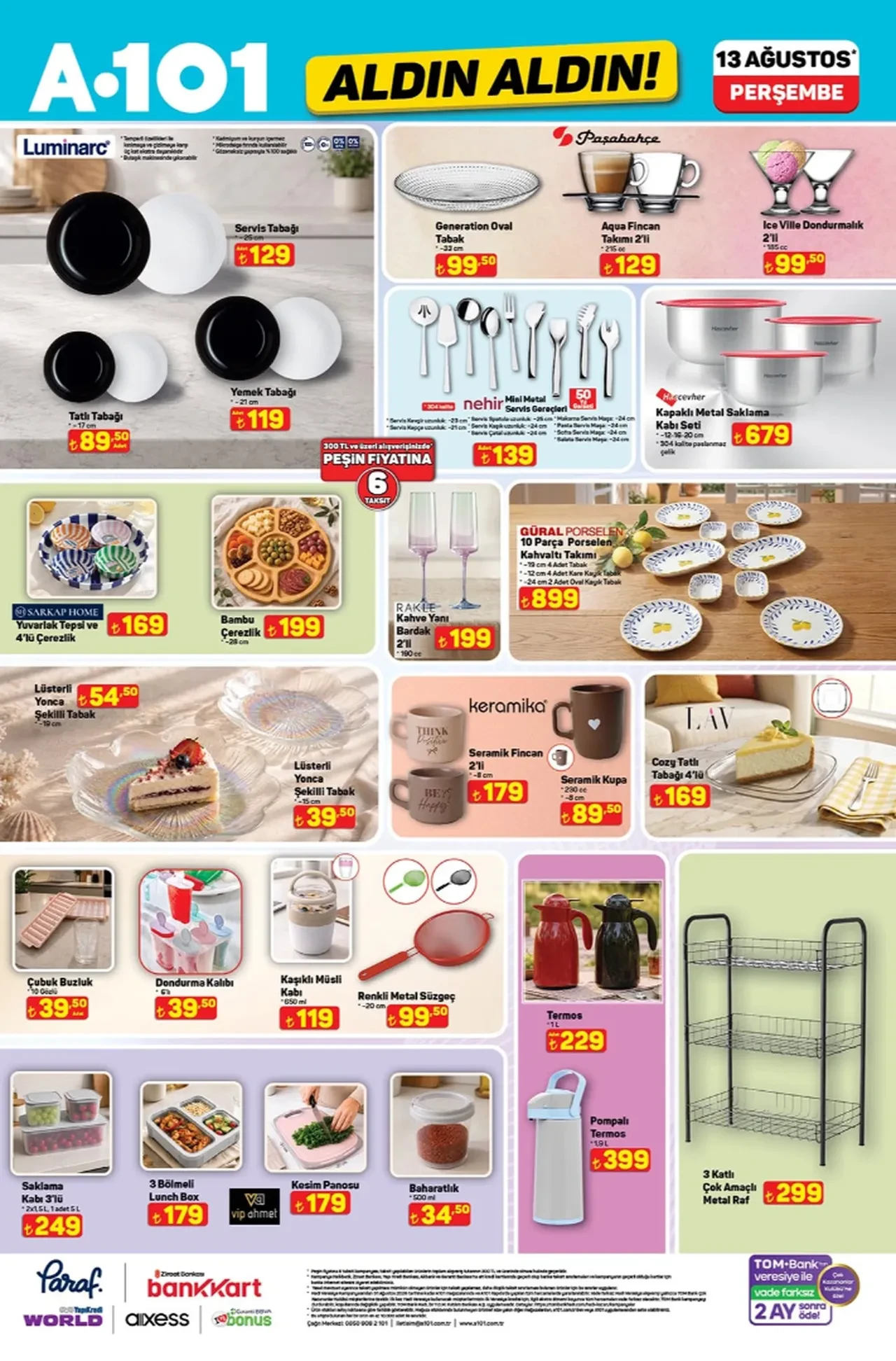 13-20 Ağustos A101 aldın aldın ürünleri satışta! Karavan, tiny house, kano seti ve iPhone 17 geliyor...