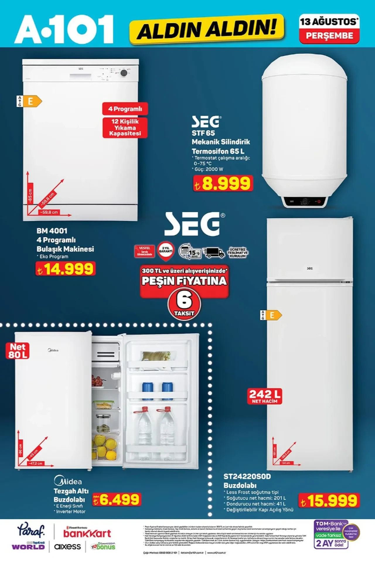 13-20 Ağustos A101 aldın aldın ürünleri satışta! Karavan, tiny house, kano seti ve iPhone 17 geliyor...