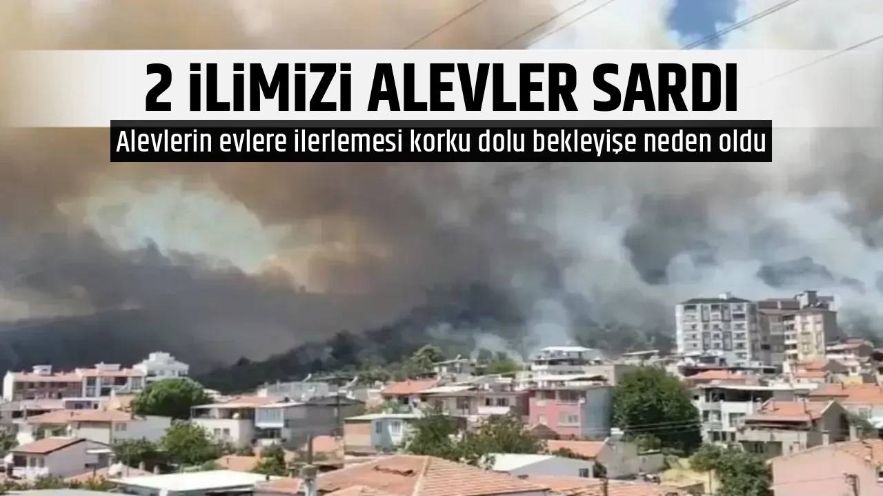 2 İLİMİZİ ALEVLER SARDI