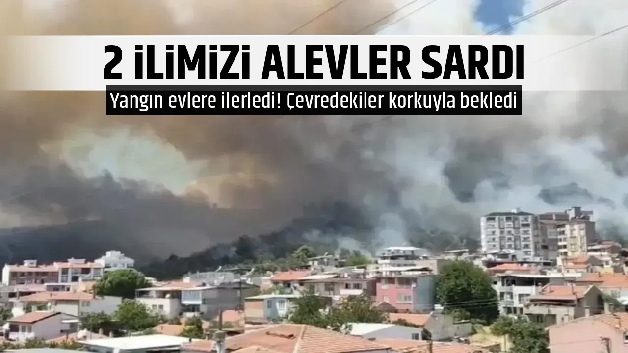 2 İLİMİZİ ALEVLER SARDI