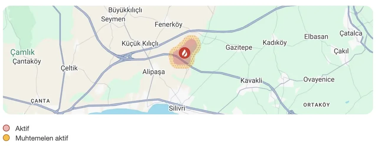 Silivri orman yangını son durum! Silivri yangını söndü mü? TEM OTOYOLU AÇILDI MI?