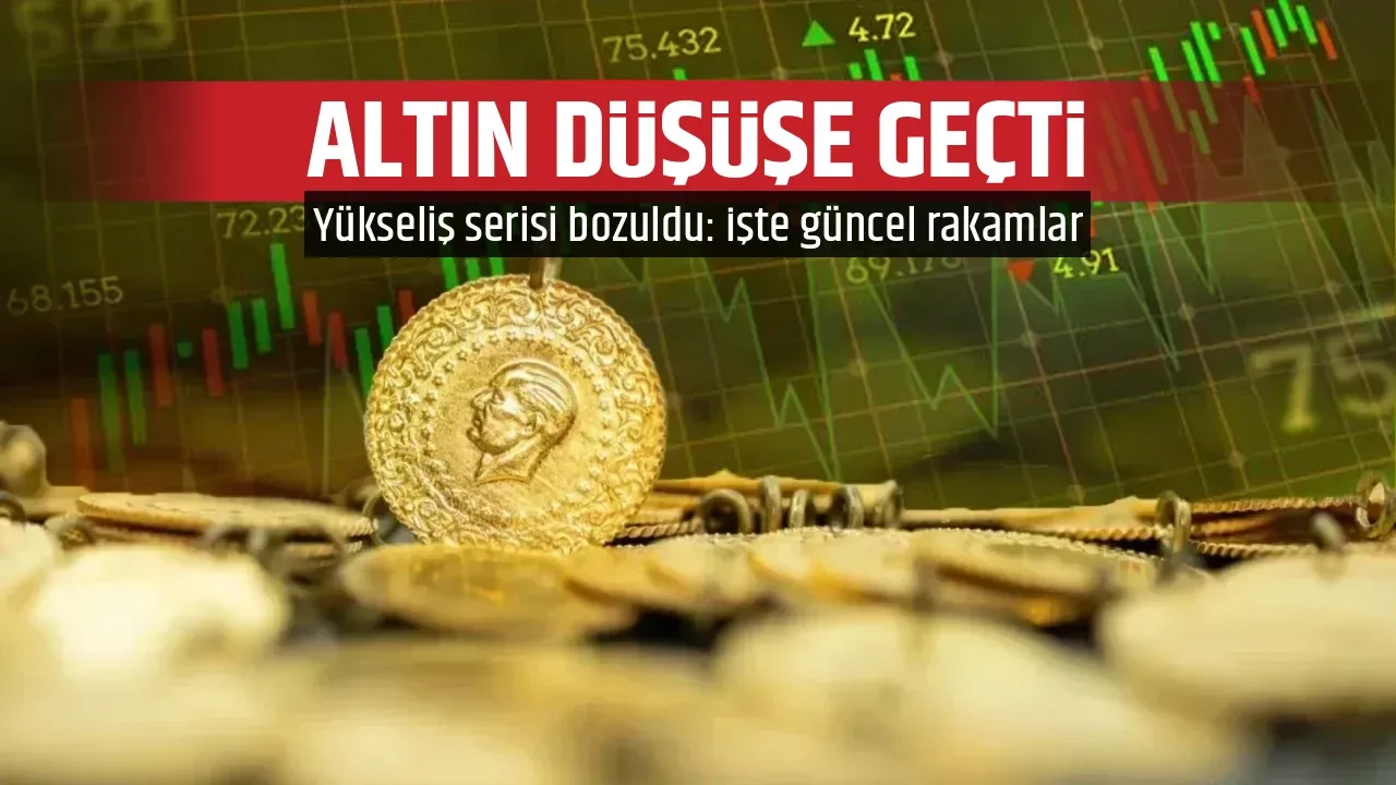 ALTIN DÜŞÜŞE GEÇTİ