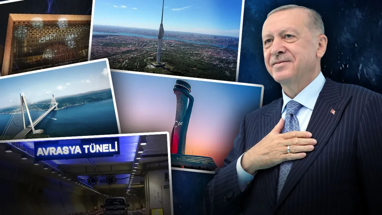 AK Parti'den 25 yıllık değişim serüveni! İşte Cumhurbaşkanı Erdoğan liderliğinde İstanbul'un çehresini değiştiren dev eserler