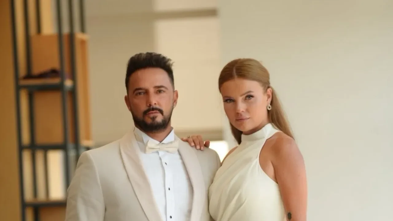 Gökhan Özen 15 yaş küçük sevgilisi Naz Canbazla evlendi! Yüzündeki botoks dikkatlerden kaçmadı