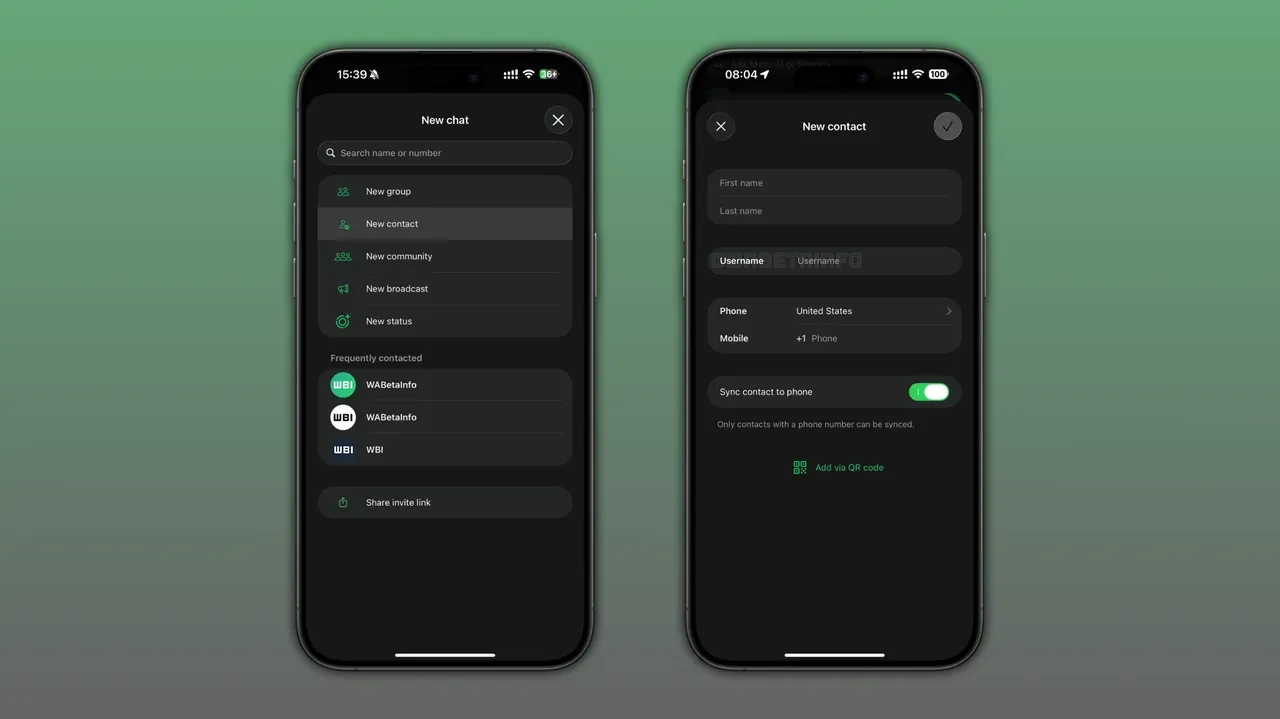 WhatsApp'ın yeni rehber özelliği kullanıma sunuldu: Sadece isim yetecek