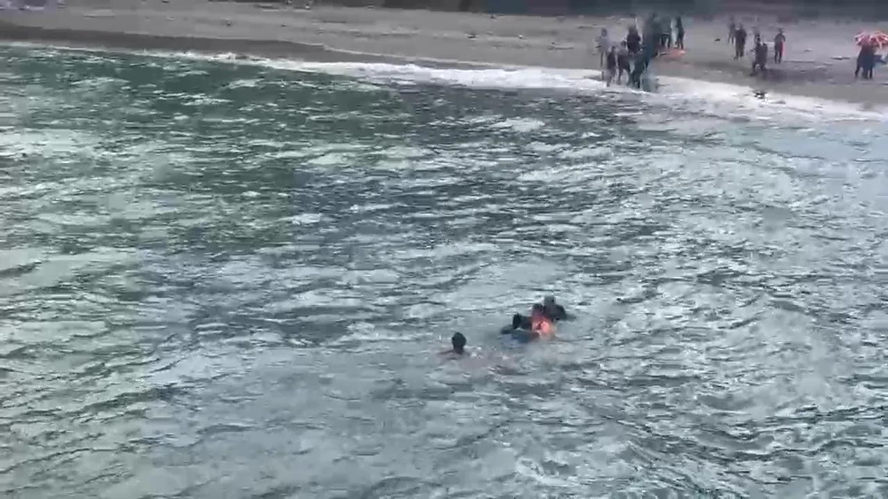 Yasak kararına meydan okudular! Baba ve iki çocuğu korku dolu anlar yaşadı