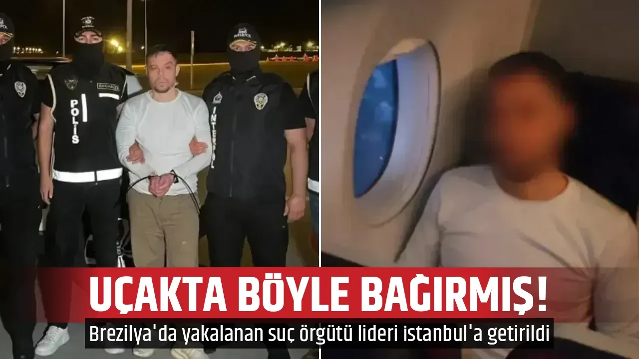 UÇAKTA BÖYLE BAĞIRMIŞ!