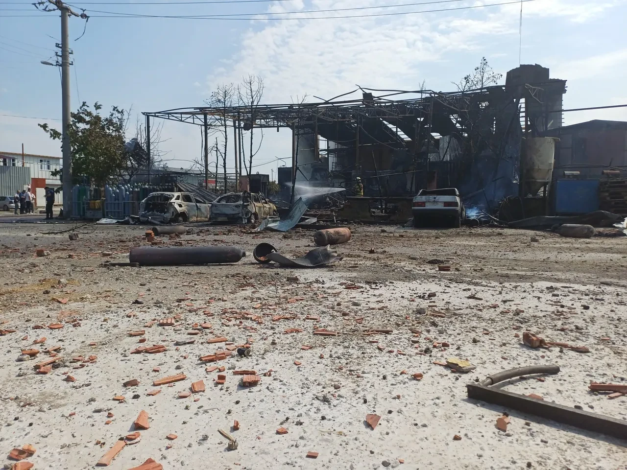 Salihli’de gaz dolum tesisinde patlama! Ölü ve yaralılar var