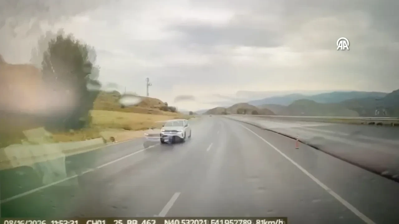 Erzurum'da katliam gibi kazadan kıl payı dönüş: O anlar kamerada!