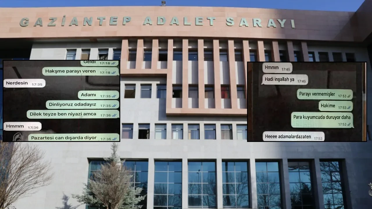Gaziantep Adliyesi’nde rüşvetle tahliye skandalı! Whatsapp konuşmaları deşifre oldu