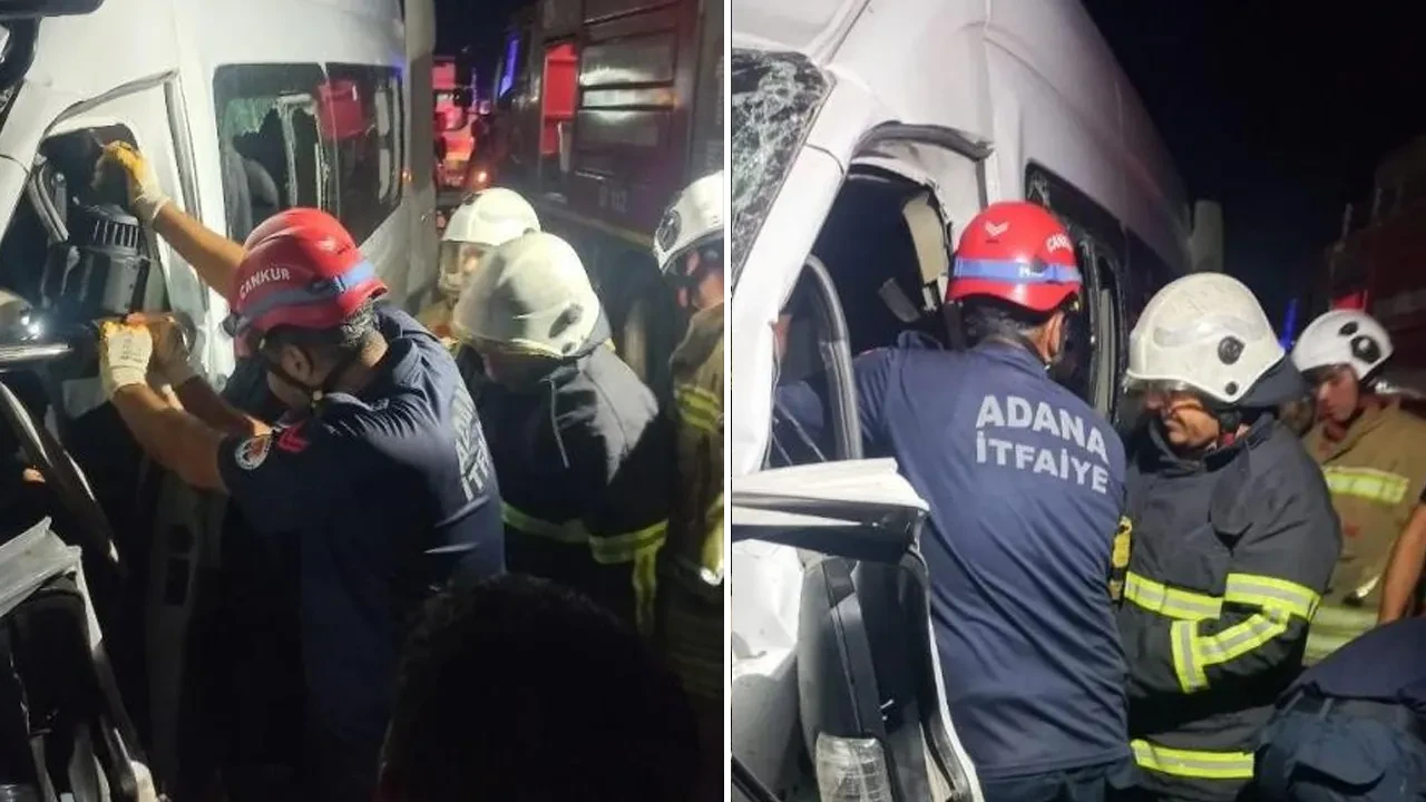 Hatay'da işçi servisi tırla kafa kafaya çarpıştı: 1 ölü, 15 yaralı