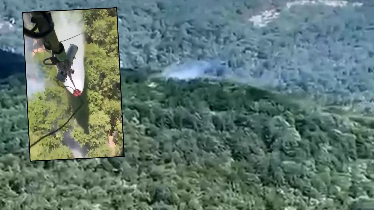 Kazdağları'nda orman yangını! Havadan ve karadan müdahale ediliyor