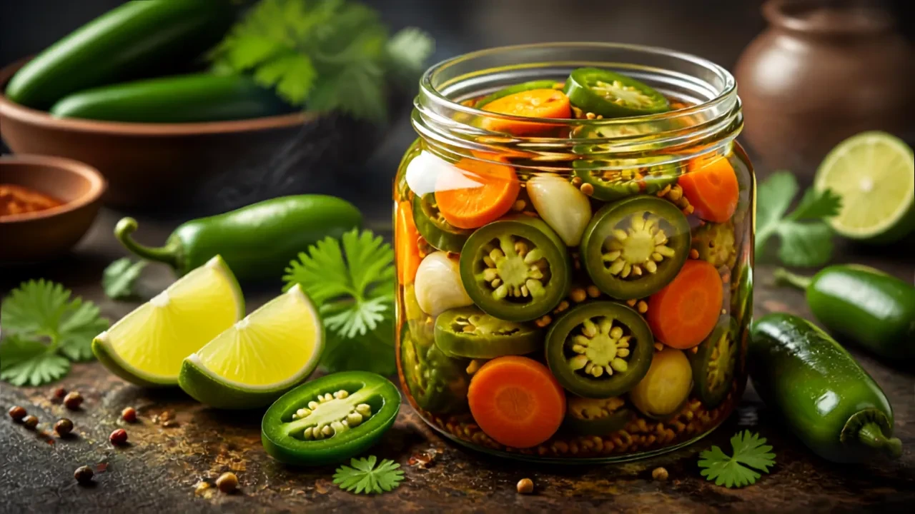 Kavanoz kavanoz jalapeno biber turşusu yaptım! Orijinal tarifi taa Meksika'dan öğrendim