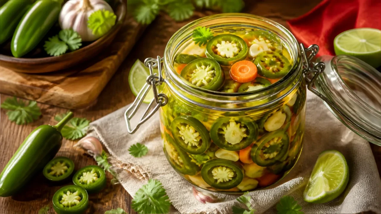 Kavanoz kavanoz jalapeno biber turşusu yaptım! Orijinal tarifi taa Meksika'dan öğrendim