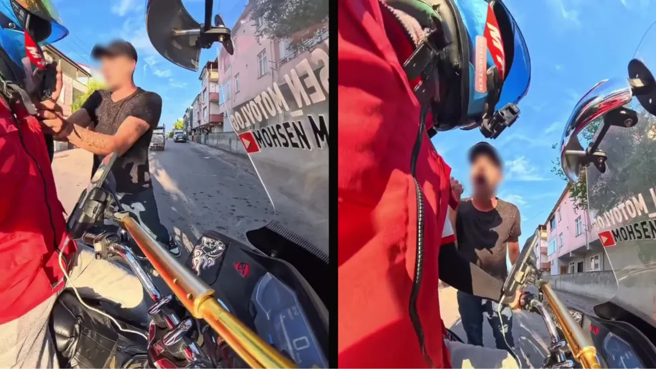 Motokuryeye saldırı! ‘Seni gebertirim’ diye tehdit etti
