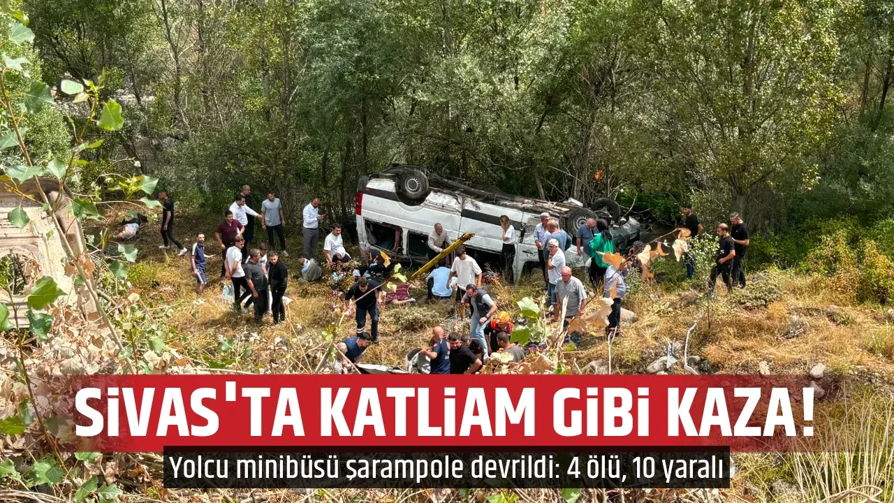 SİVAS'TA KATLİAM GİBİ KAZA!