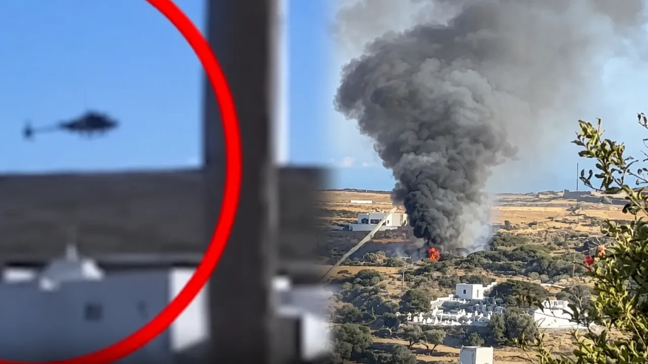 Yunanistan'da helikopter kazası: 3 kişi can verdi
