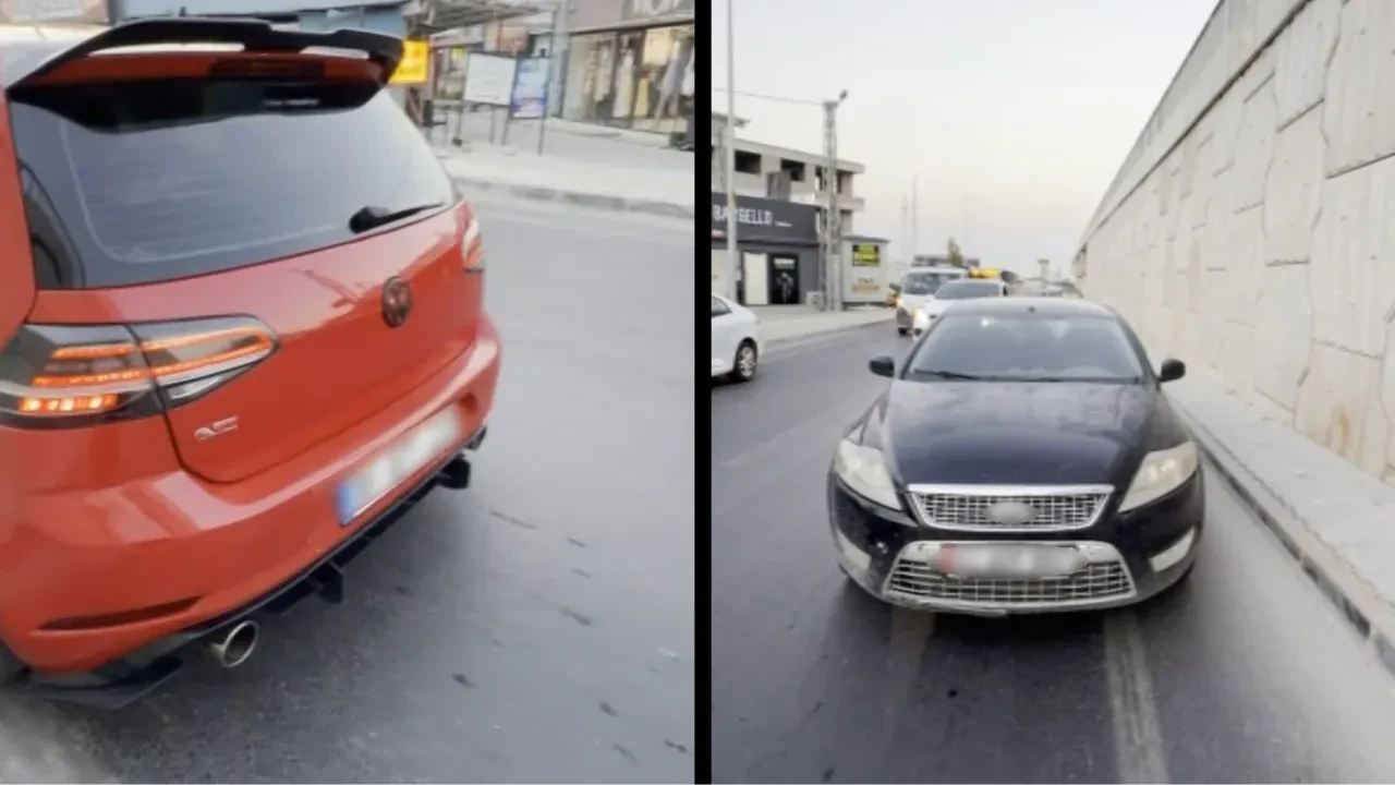 Kaza yapacağını anladı kayıt aldı! Diğer sürücüden sert tepki 