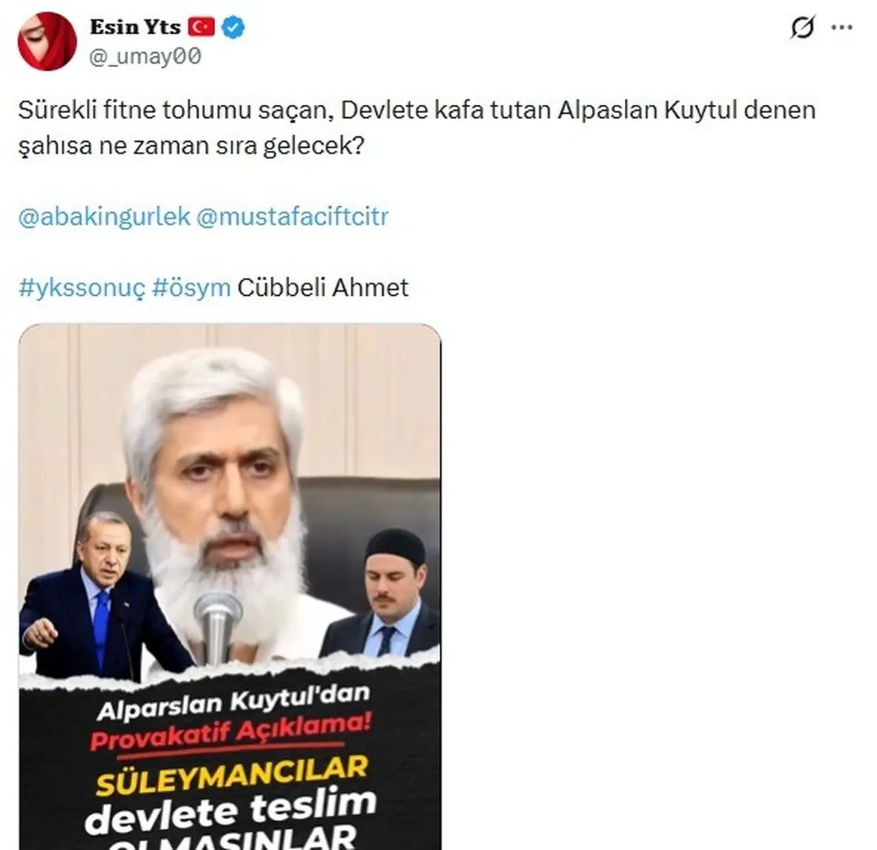 Alparslan Kuytul ve Semra Kuytul'un sosyal medya paylaşımları tepki çekti: Bu kadarına da pes!
