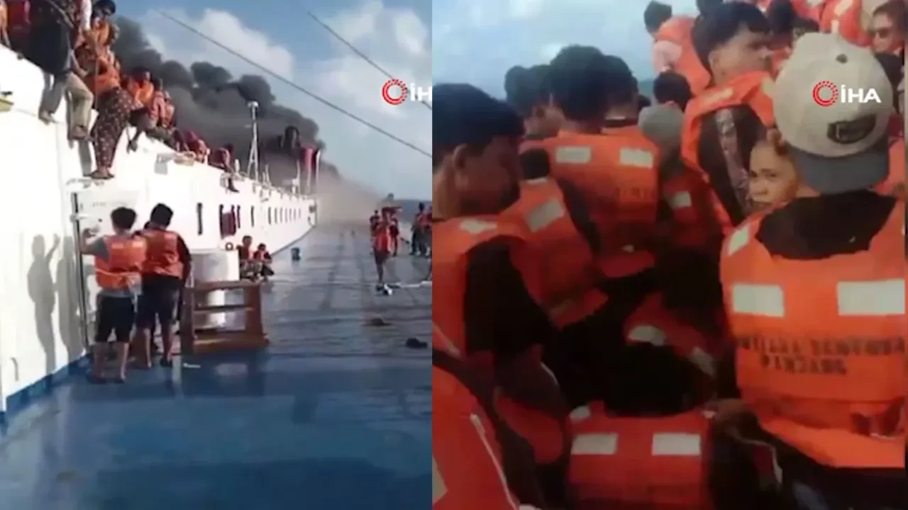 250 kişiyi taşıyan feribotta yangın: Endonezya'daki olayda ölü ve kayıplar var