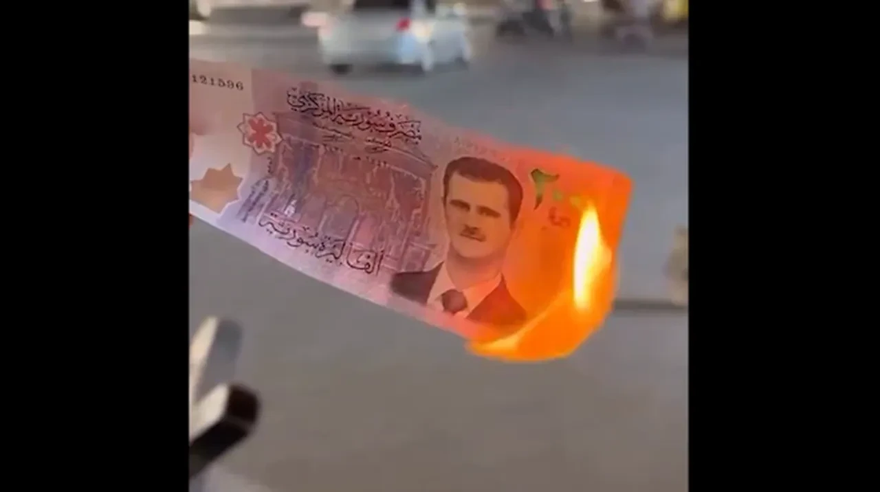 Suriye'de devrik lider Beşar Esad'lı paralar yakıldı! İki sıfır atıldı, yeni dönem başladı