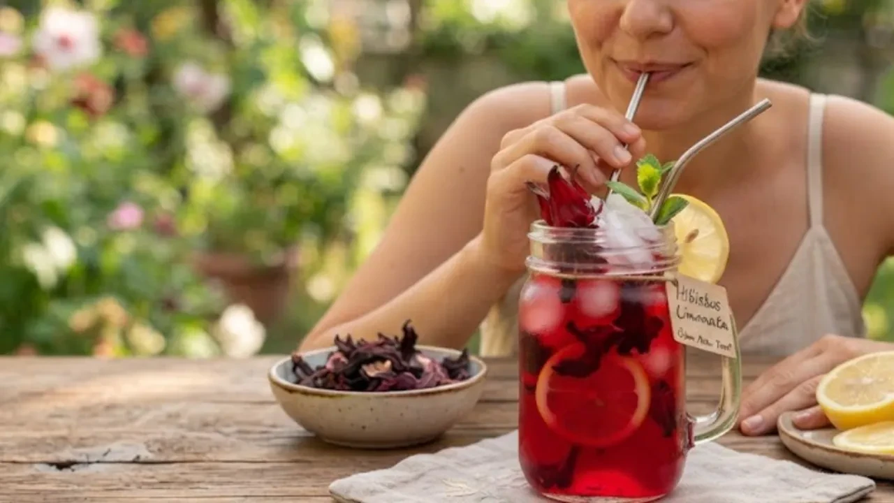 Yaz sıcaklarında ödem söktürücü ev yapımı hibiskus limonata tarifi! Lezzeti de şahane
