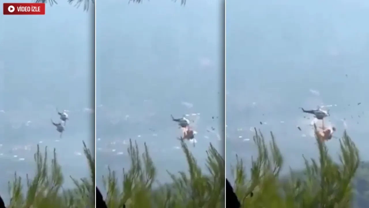 Yunanistan'da orman yangınlarına müdahalede facia: İki helikopter havada çarpıştı